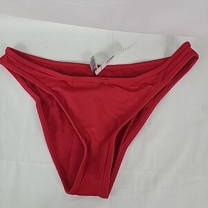 NWT PINK by Frankies Bikinis Red Bikini Bottom Sz XXL MSRP $35